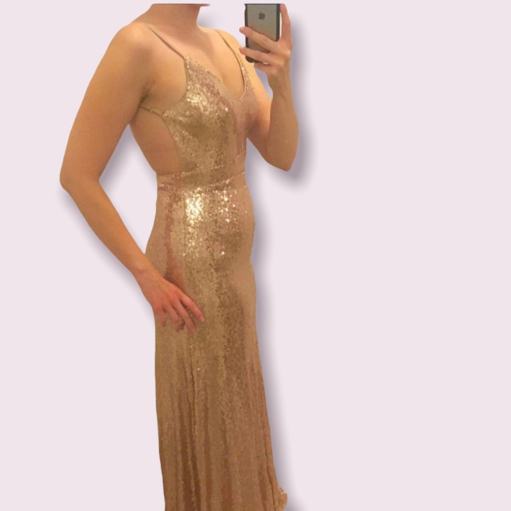 Gorgeous backless sequin maxi dress